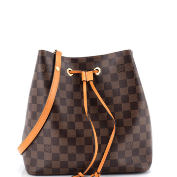 Neonoe Handbag Damier With Leather Mm