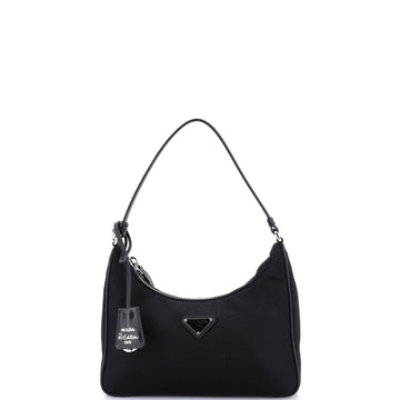 Re-Edition Hobo Tessuto With Saffiano