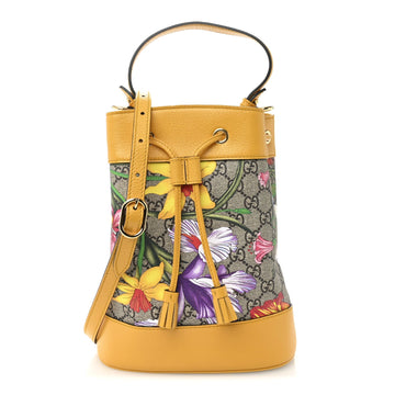 Gg Supreme Flora Small Ophidia Bucket