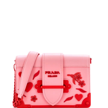 Cahier Crossbody Bag Embellished Leather