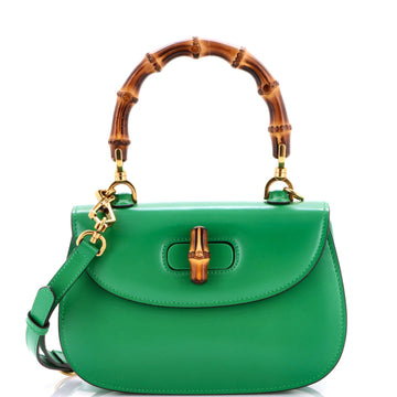 Bamboo Top Handle Bag Leather Small