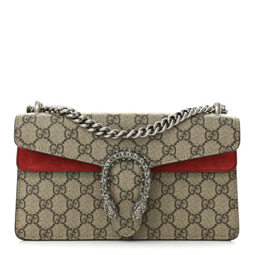 Gg Supreme Suede Crystal Small Dionysus