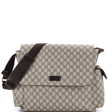 Diaper Bag Gg Coated Canvas