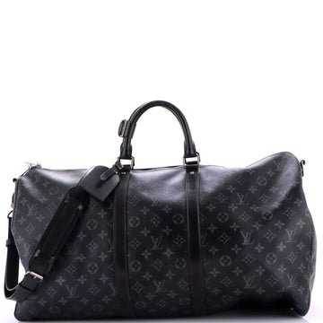 Keepall Bandouliere Bag Eclipse Canvas