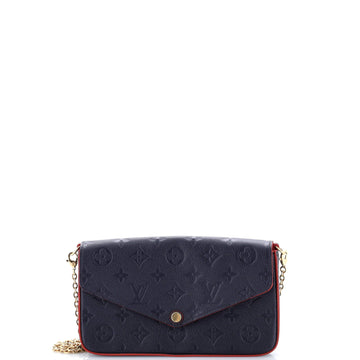 Felicie Pochette Empreinte Leather