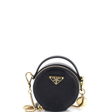 Top Handle Crossbody Pouch Saffiano