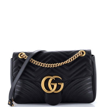 Gg Marmont Flap Bag Matelasse Leather