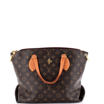 Flower Zipped Tote Canvas Mm