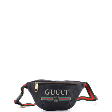 Logo Belt Bag Printed Leather Small