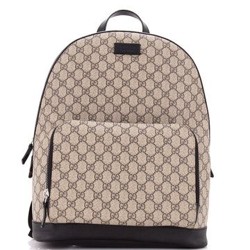 Zip Pocket Backpack Gg Coated Canvas