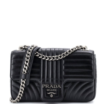 Prada Chain Flap Shoulder Bag Diagramme