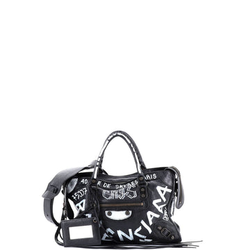 City Graffiti Classic Studs Bag Leather