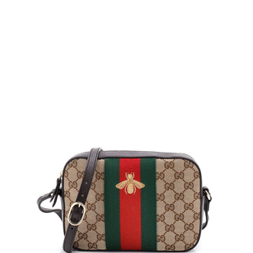 Bee Web Camera Bag Gg Canvas