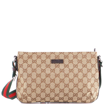 Web Strap Messenger Bag Gg Canvas Small