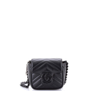Gucci Gg Marmont Flap Belt Bag Matelasse