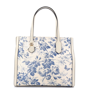 Gg Ribbon Tote Coated Printed Canvas