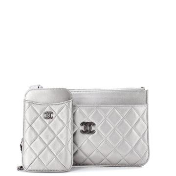 Multi Pochette Crossbody Bag Quilted