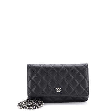Wallet On Chain Quilted Caviar