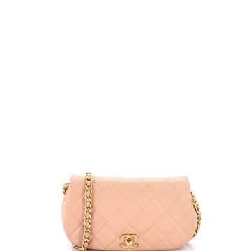 Coco Mail Clutch With Chain Quilted