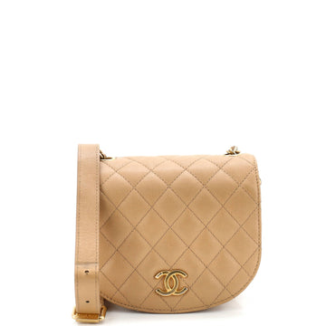 Cc Full Flap Saddle Messenger Quilted