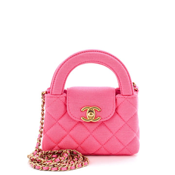 Kelly Top Handle Shopping Bag Quilted