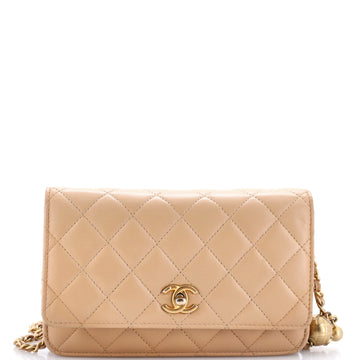 Pearl Crush Wallet On Chain Quilted