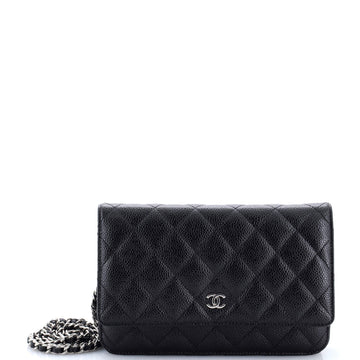Wallet On Chain Quilted Caviar