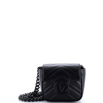 Gucci Gg Marmont Flap Belt Bag Matelasse