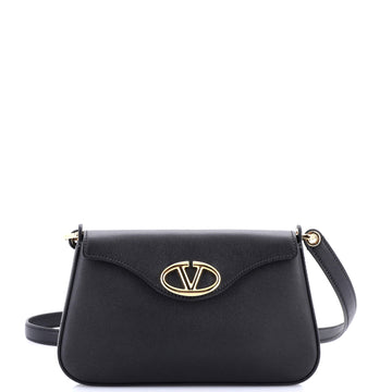 Vlogo Bold Flap Shoulder Bag Leather