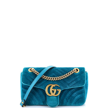 Gg Marmont Flap Bag Matelasse Velvet
