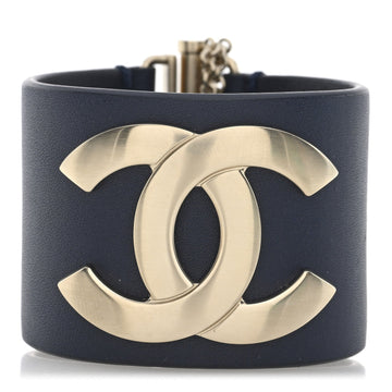 Calfskin Cc Wide Cuff S Navy