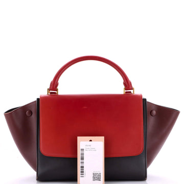 Tricolor Trapeze Bag Leather Large
