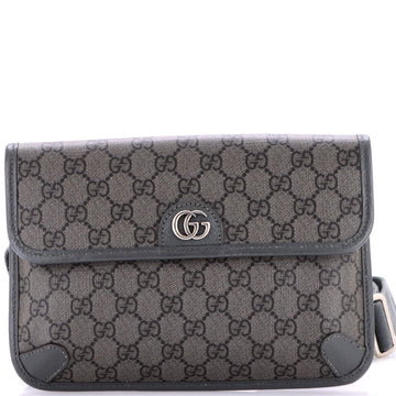 Gucci Ophidia Flap Belt Bag Gg Coated