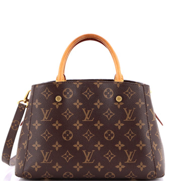 Louis Vuitton Montaigne Handbag Canvas