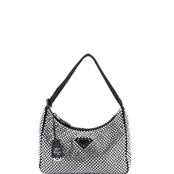 Prada Re-Edition Hobo Crystal