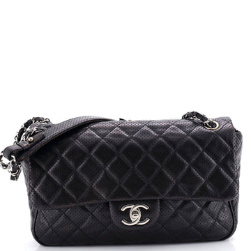 Punch Flap Bag Quilted Perforated