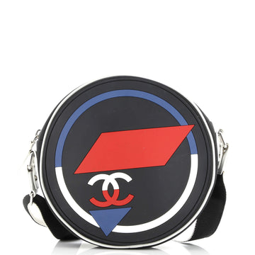 Airlines Round Crossbody Bag Canvas And