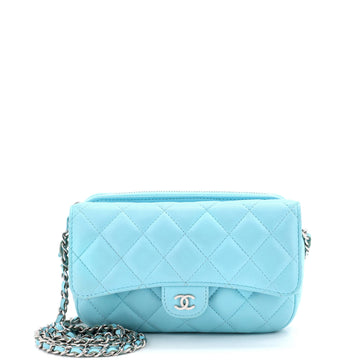 Classic Flap Phone Holder With Chain