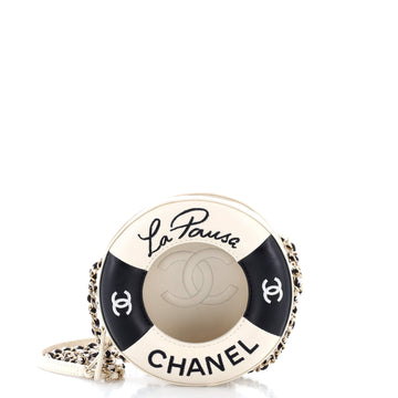 Lifesaver Round Crossbody Bag Lambskin