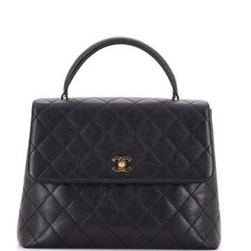 Vintage Classic Top Handle Flap Bag