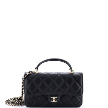 Classic Top Handle Flap Phone Holder