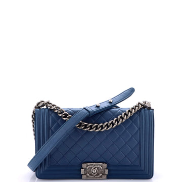 Boy Flap Bag Quilted Lambskin Old Medium