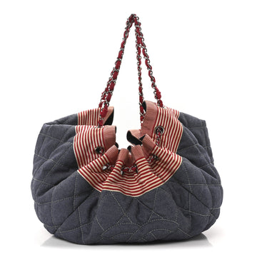 Chanel Denim Quilted Large Stretch