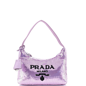 Prada Re-Edition Hobo Sequins Mini