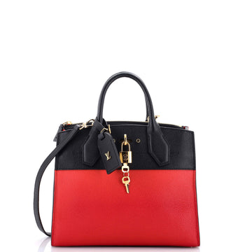 City Steamer Handbag Leather Pm