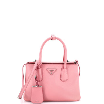 Turnlock Cuir Twin Tote Saffiano Leather