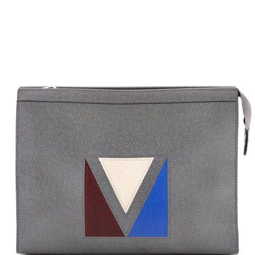 Pochette Voyage Panelled Taiga Leather
