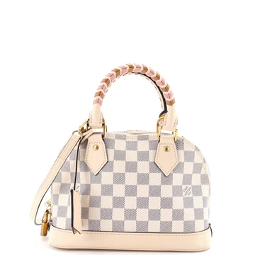 Alma Handbag Damier With Braided Detail