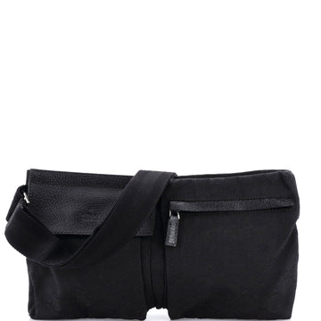 Gucci Vintage Double Belt Bag Gg Canvas