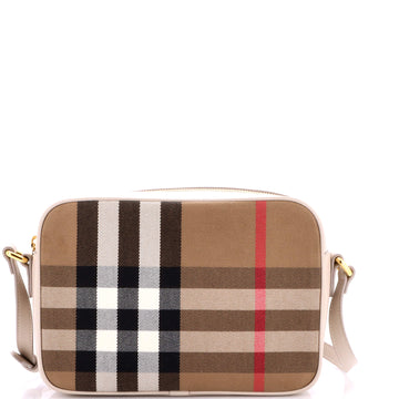 Camera Crossbody Bag Vintage Check